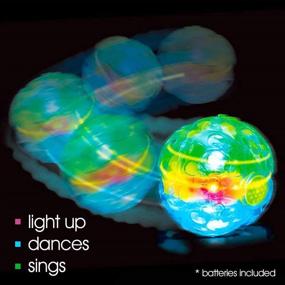 img 1 attached to 🎉 Set of 2 ArtCreativity Light-Up Dancing Balls with Sound Effects | LED Vibrating and Singing Balls for Kids | LED Party Supplies for Birthdays and More | Best Gifts and Party Favors for Boys and Girls