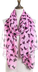 img 3 attached to Gifts Purple Scarfs Women Lightweight Women's Accessories and Scarves & Wraps