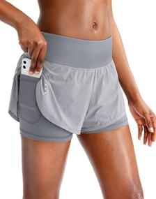img 4 attached to Womens Running Workout Athletic Pockets