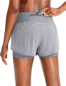img 3 attached to Womens Running Workout Athletic Pockets