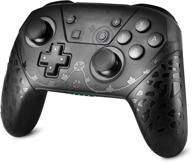 🎮 high performance wireless pro controller for switch/switch lite with nfc, dual vibration, and gyro axis function - black logo