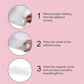img 1 attached to 🎁 5-Pack White Magnetic Lid Gift Boxes, 14x9x4 Rectangle Favor Boxes with Glossy Finish - Perfect for Gifts