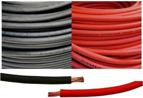 img 4 attached to 🔌 6 AWG 6 Gauge 15ft Black + 15ft Red Welding Battery Pure Copper Flexible Cable Wire - Ideal for Car, Inverter, RV, Solar Applications - WINDYNATION