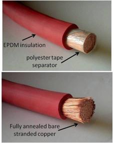 img 2 attached to 🔌 6 AWG 6 Gauge 15ft Black + 15ft Red Welding Battery Pure Copper Flexible Cable Wire - Ideal for Car, Inverter, RV, Solar Applications - WINDYNATION