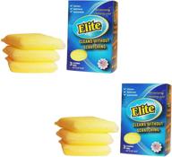 elite all purpose cleaning pad, 3-pack (2x), made in usa - top cleaning tool (6 pads) logo