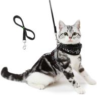 🐱 unihubys adjustable soft mesh cat harness with leash set - strong d-ring for peace of mind, ideal for walking логотип