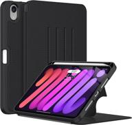 📱 black full body protective cover for new ipad mini 6 2021 8.3 inch | 4 magnetic stand + apple pencil charging + auto wake/sleep | 6th generation ipad mini case logo