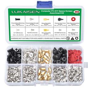 img 4 attached to 🔩 Comprehensive 350PCS Screw Assortment Kits for PC: 6-32 Male to M3 Female Standoffs, Ideal for SSD, Hard Drive, Graphics, and More!