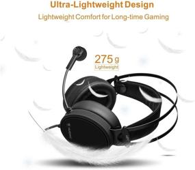img 1 attached to 🎧 NUBWO PS4 Xbox One Headset with 7.1 Surround Sound, PC USB Gaming Headset featuring Noise Reduction Mic, Over Ear Headphones with Game & Chat Volume Controls for PC, Playstation 4, and Xbox One