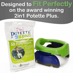 img 2 attached to 🚽 Kalencom Potette Plus Liners: 90 Count Ultimate Solution for Potty Training on the Go!