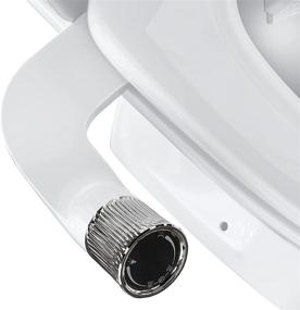 img 4 attached to 🚽 Vabaso Non-Electric Fresh Water Bidet Toilet Seat Attachment with Self Cleaning Nozzle, Dual Nozzle &amp; Adjustable Water Pressure for Posterior and Feminine Wash