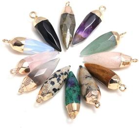 img 3 attached to Natural Pendant Gemstone Necklace Bracelet（5Pcs