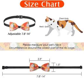 img 3 attached to 🍁 Autumn Halloween Dog Bow Ties Collar 13-Pack - Soft Adjustable Cat Bow Ties - Holiday Pet Bow-Ties Maple Leaf for Small Dogs, Puppies, and Cats