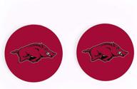 🦌 ultimate arkansas university razorbacks absorbent coasters: keep your surfaces spotless! logo