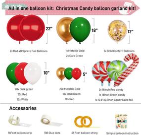 img 2 attached to JDIYMI Christmas Balloons Decorations Supplies