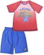 laguna lime rashguard boardshorts for boys' swimwear logo