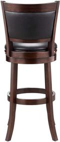 img 2 attached to 🪑 Ball & Cast Bar Height Swivel Stool 29-Inch 2-Pack Cappuccino - Quality, Comfort, and Style!