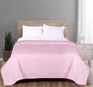 ramanta home pink king size cotton thermal blanket: lightweight & breathable for perfect bed layering all year round logo