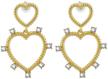 pltgood heart hoop dangle earrings logo
