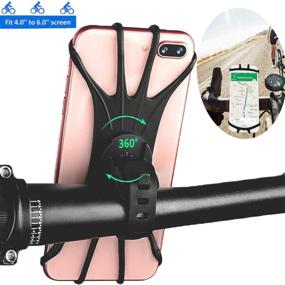 img 3 attached to 🚲 AOCKS Universal Bike Phone Mount: Convenient and Adjustable Bicycle Holder for iPhone Xs/XR/XS Max/8/7/6/6s Plus, Galaxy Note9/S9/S9 Plus/S8/S8 Plus (Black)