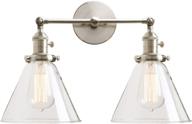 vintage industrial antique 2 lights sconces lighting & ceiling fans логотип