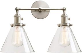 img 4 attached to Vintage Industrial Antique 2 Lights Sconces Lighting & Ceiling Fans