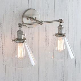 img 1 attached to Vintage Industrial Antique 2 Lights Sconces Lighting & Ceiling Fans