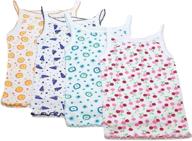 👚 girls' cotton spaghetti strap undershirts in assorted colors - girls' tops, tees & blouses logo