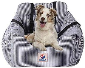 img 4 attached to BLOBLO Dog Car Seat: The Ultimate Pet Travel Safety Car Seat with Storage Pocket