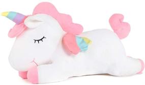 img 3 attached to DOLDOA Stuffed Unicorn Pillow Animals Kids' Home Store