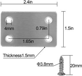 img 3 attached to KEILEOHO Thickness Stainless Connector Furniture