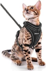 img 4 attached to 🐱 SCIROKKO Cat Harness and Leash Set: Escape Proof, Adjustable Outdoor Puppy Harness with Reflective Strap - Soft Mesh, Metal Clip Cat Walking Jacket for Kitten Rabbit