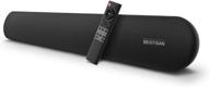 🔊 enhance your home theater experience with bestisan soundbar: 80w dual connection speaker, bluetooth 5.0, bass adjustable & wall mountable! logo