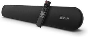 img 4 attached to 🔊 Enhance Your Home Theater Experience with BESTISAN Soundbar: 80W Dual Connection Speaker, Bluetooth 5.0, Bass Adjustable & Wall Mountable!