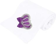 lilax baby girl 👑 newborn jeweled crown swaddle receiving blanket logo