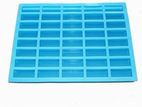 img 4 attached to Small Rectangle Silicone Mold for X-Haibei Sample Guest Soap, Jello, Candy, Chocolate, and Ice Cube Making Supplies