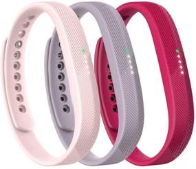 img 4 attached to Large Pink Fitbit Flex 2 Accessory Pack - 3 Piece Set, Lightweight - 0.13 Pound