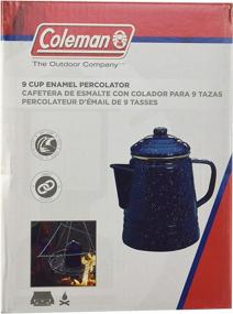 img 1 attached to ☕ Premium Blue Coleman 9-Cup Enamelware Percolator: Perfect for Brewing Delicious Coffee