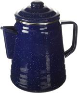☕ premium blue coleman 9-cup enamelware percolator: perfect for brewing delicious coffee logo