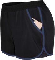 🩳 blevonh women's 2-in-1 running athletic workout yoga shorts with pockets - available in sizes s-xxxl logo