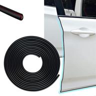 cotree car door edge guards: 16ft u-shape anti-collision strip for universal vehicle protection - rubber seal protector logo