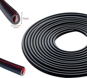 img 3 attached to Cotree Car Door Edge Guards: 16ft U-Shape Anti-Collision Strip for Universal Vehicle Protection - Rubber Seal Protector