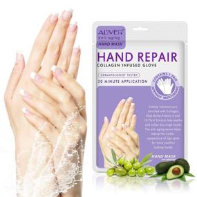 img 4 attached to 🧤 3 Pack Moisturizing Hand Mask Gloves: Repair Dry Hands & Renew Rough Skin (Milk & Lavender) for Women & Men