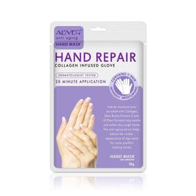 img 1 attached to 🧤 3 Pack Moisturizing Hand Mask Gloves: Repair Dry Hands & Renew Rough Skin (Milk & Lavender) for Women & Men