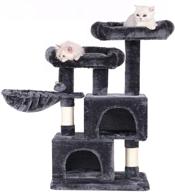 🐱 bewishome cat tree tower with sisal scratching post, condos, climbing perch, basket, and cat house - playful kitty activity center mmj51 logo