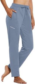 img 4 attached to BALEAF Women's Fleece Lined Pants with Zipper Pockets - Warm Sweatpants for Winter Sports, Running, and Hiking