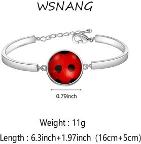 img 3 attached to 🍀 Good Luck Ladybug Jewelry - Perfect Gift for Ladybug and Insect Lovers, Women, and Girls