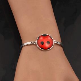 img 2 attached to 🍀 Good Luck Ladybug Jewelry - Perfect Gift for Ladybug and Insect Lovers, Women, and Girls