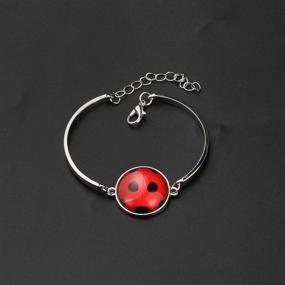 img 1 attached to 🍀 Good Luck Ladybug Jewelry - Perfect Gift for Ladybug and Insect Lovers, Women, and Girls