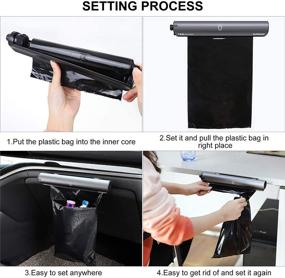 img 3 attached to 🚗 Convenient Car Garbage Bag Holder with Tearable Disposable Plastic Bags - SUPRAPID 2 Rolls